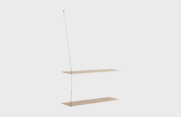 壁付け収納 ウッド ステッジシェルフ WOUD STEDGE SHELF 80cm