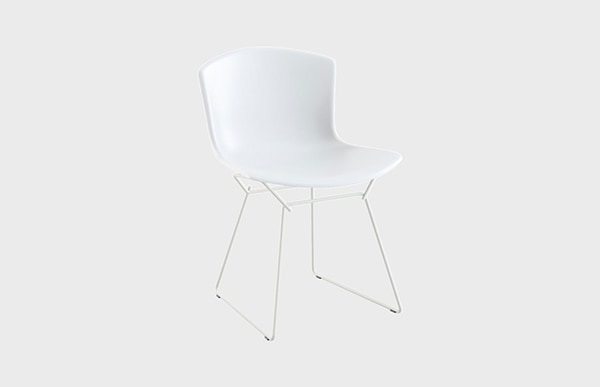 プラスチック サイドチェア Plastic Side chair シェル : 白 ホワイト