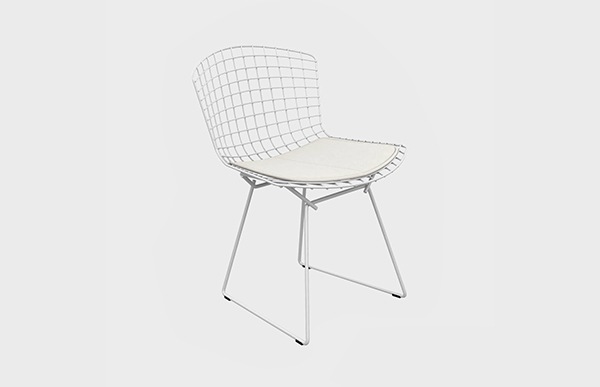 サイドチェア Side chair ストラクチャー:白 ホワイト / knoll ノル / ハリー・ベルトイア Harry Bertoia [  サイドチェア ベルトイア ]-designshop