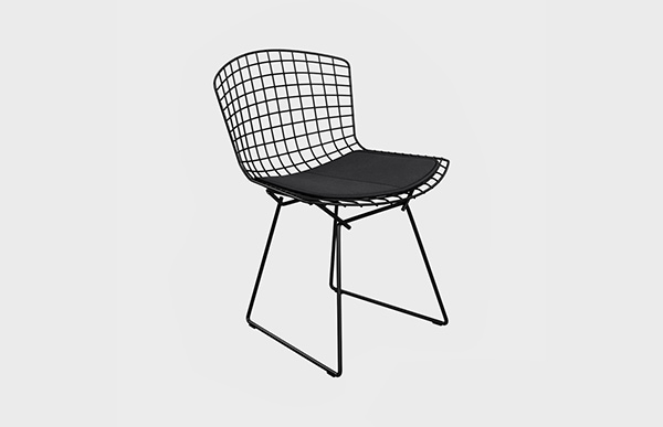 サイドチェア Side chair ストラクチャー:黒 ブラック / knoll ノル 