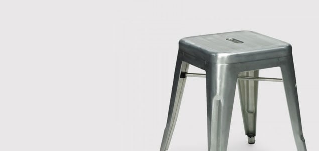 tolix トリックス/H stools/ホワイト・レッド [パリ カフェの定番