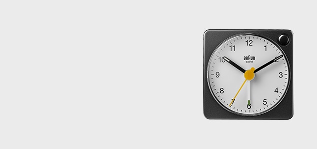 アラーム時計 目覚まし時計 アナログ ブラウン BRAUN Clock アラームクロック 黒 ブラック BC02X 置き時計 置時計 テーブル クロック おしゃれ 北欧 ]【クーポン対象外】｜designshop
