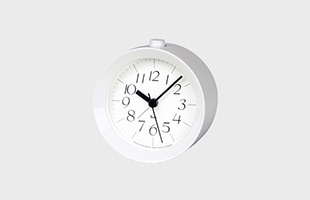 Lemnos/置き時計/RIKI Alarm Clock/ホワイト  WR09-14 WH