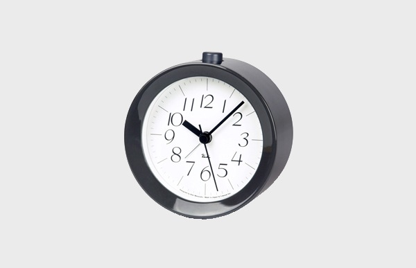 レムノス lemnos 置時計 RIKI Alarm Clock アラームクロック 茶 ブラウン WR09-15BW アラーム時計  目覚まし時計 置き時計 レムノス アナログ 時計 クロック おしゃれ 北欧 ｜designshop