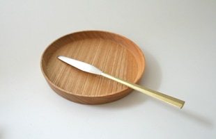 FUTAGAMI フタガミ/鋳肌バターナイフ [真鍮製カトラリー（スプーン・フォーク・ナイフ）はFUTAGAMI フタガミ/おしゃれな真鍮製・北欧風スプーン・フォーク・ナイフ]