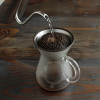 KINTO キントー/SLOW COFFEE STYLE コーヒーカラフェ・ドリッパーセット/ステンレス 600ml [ フィルター不要のコーヒードリッパーセットはKINTO ]