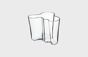 イッタラ フラワーベース / アアルトベース 95 mm クリア S