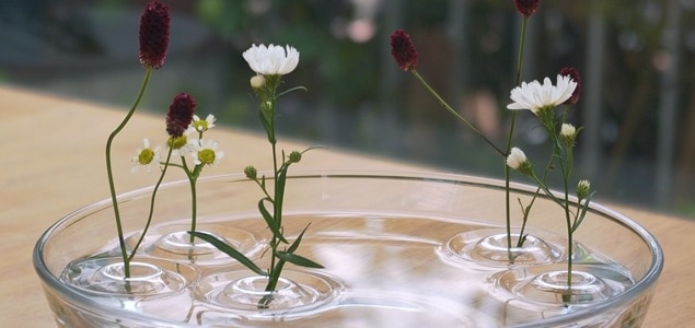 水に浮かべる花器 一輪挿し Floating Vase RIPPLE [ グラスやボウル