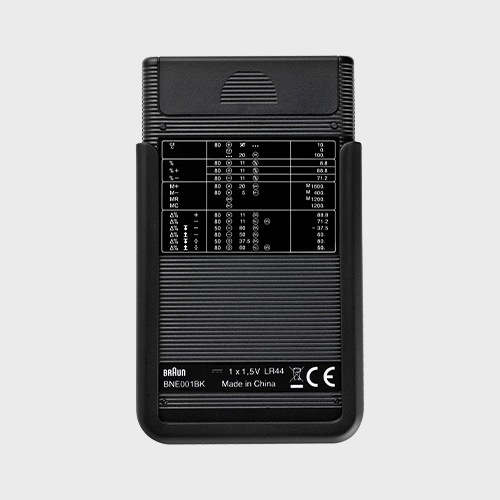 BRAUN ブラウン 電卓 計算機 黒 ブラック ET66 [ 8桁 電子計算機 BRAUN 