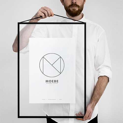 北欧 MOEBE ムーベ/ポスターフレーム 建築家らしいシンプルなデザイン。