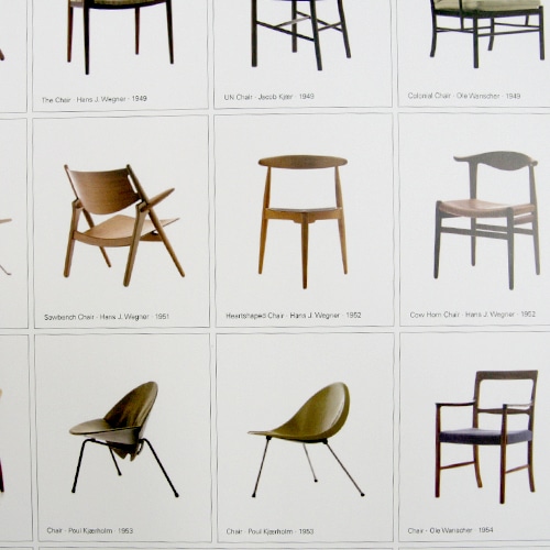 ポスター 北欧 / Century of Danish Chair [ デンマーク家具 チェア