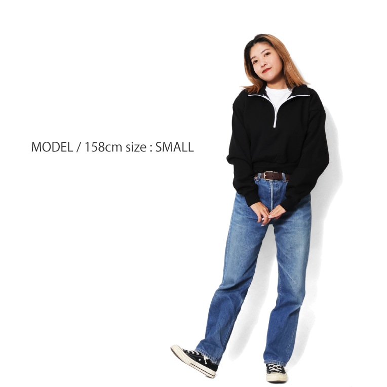 LOS ANGELES APPAREL / ロサンゼルスアパレル L-HF326 HF CROPPED HALF