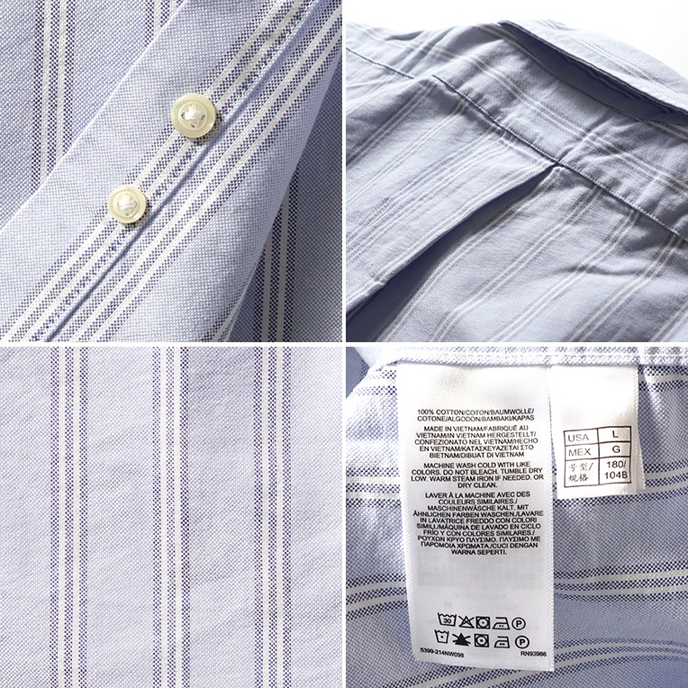 BROOKS BROTHERS / ブルックスブラザーズ BR01 STRIPE LONG SLEEVE