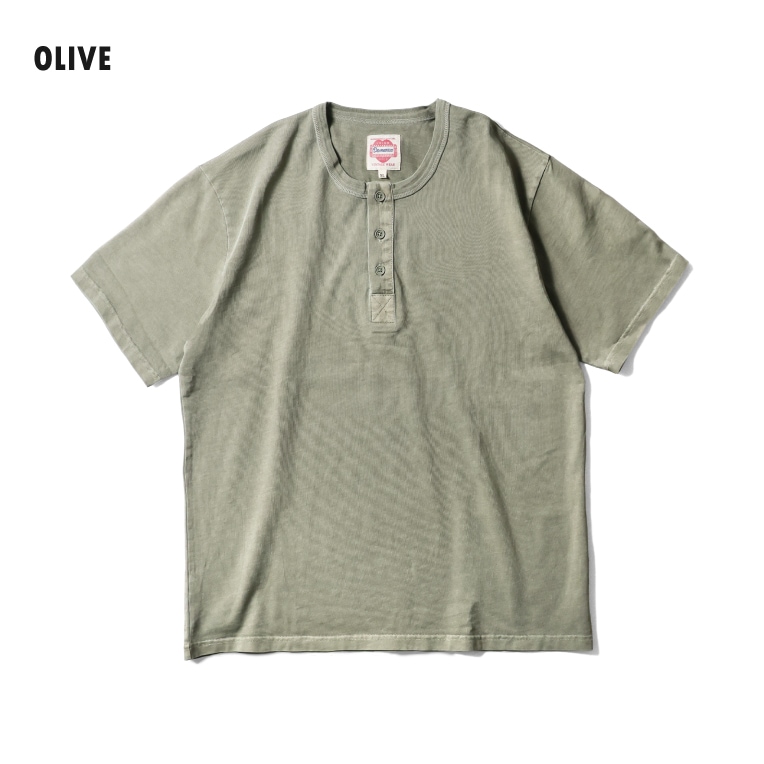 INDIGO SEA / インディゴシー INS267 THREE BUTTON HENLEY SHIRT