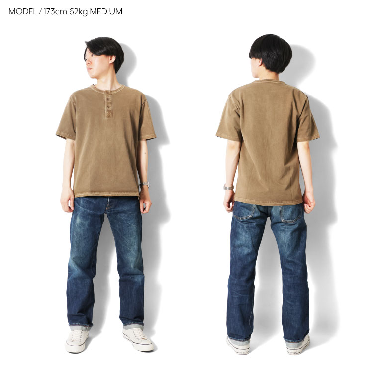 INDIGO SEA / インディゴシー INS267 THREE BUTTON HENLEY SHIRT