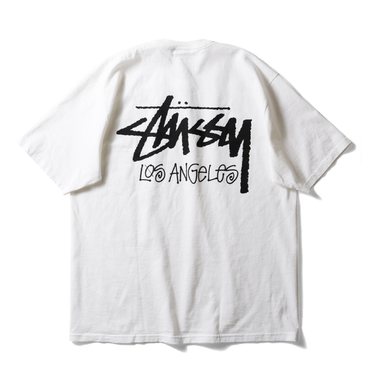 K2  新品 ロサンゼルス LA限定 STUUSY 半袖 Tシャツ M STUSSY / ステューシー STU001 STOCK LOS ANGELES TEE / ストックロゴ