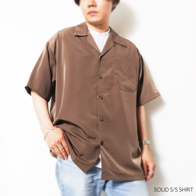 CALTOP / キャルトップ CLTP3003 SOLID S/S SHIRT / ソリッドショート