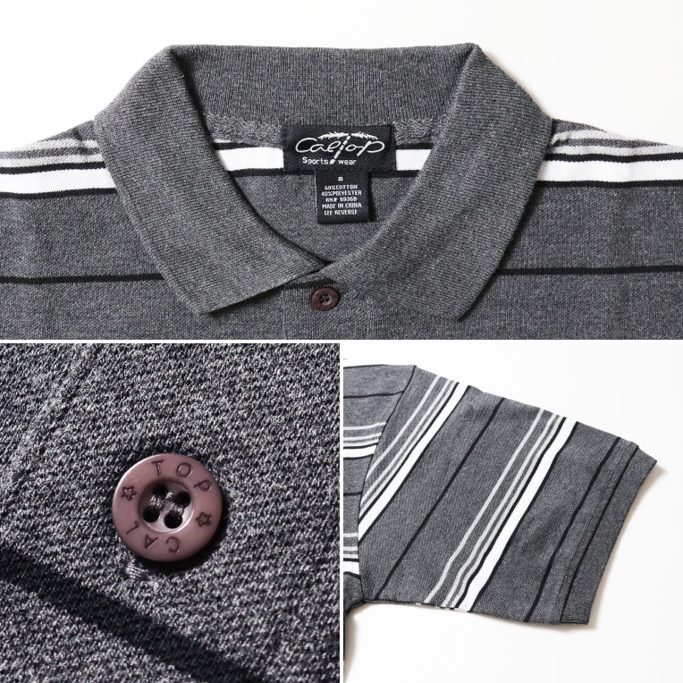 CALTOP / キャルトップ CLTP333 STRIPE POLO SHIRTS / ストライプ