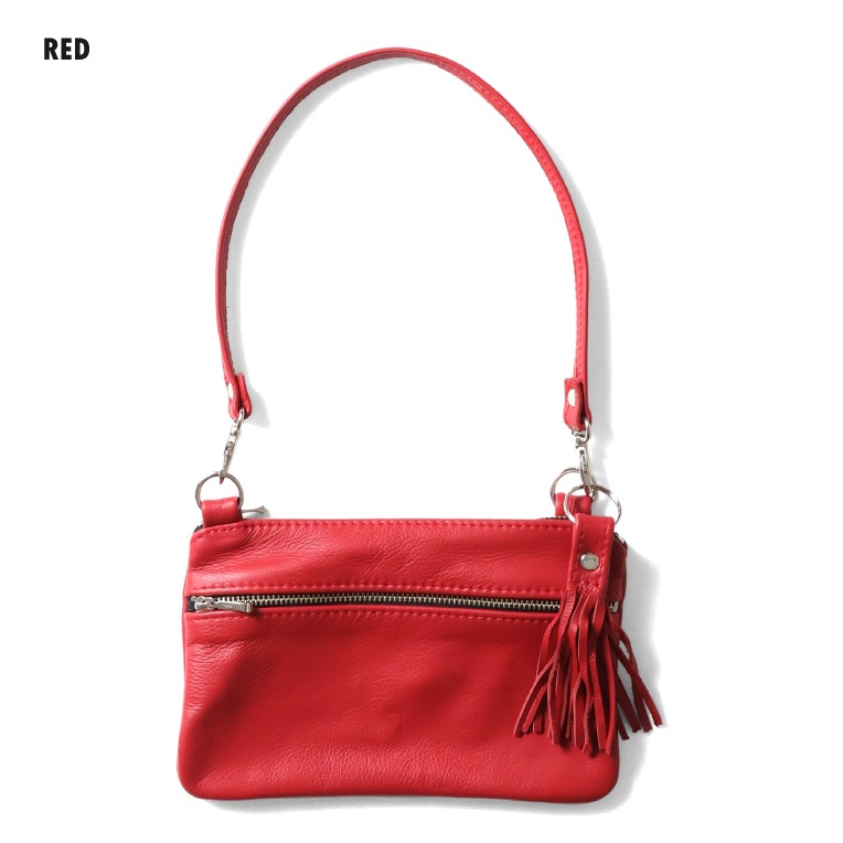 ピン　MOON BAGS カラー：レッド MOONSHINE LEATHER CO. / ムーンシャインレザーカンパニー MOON005 THE