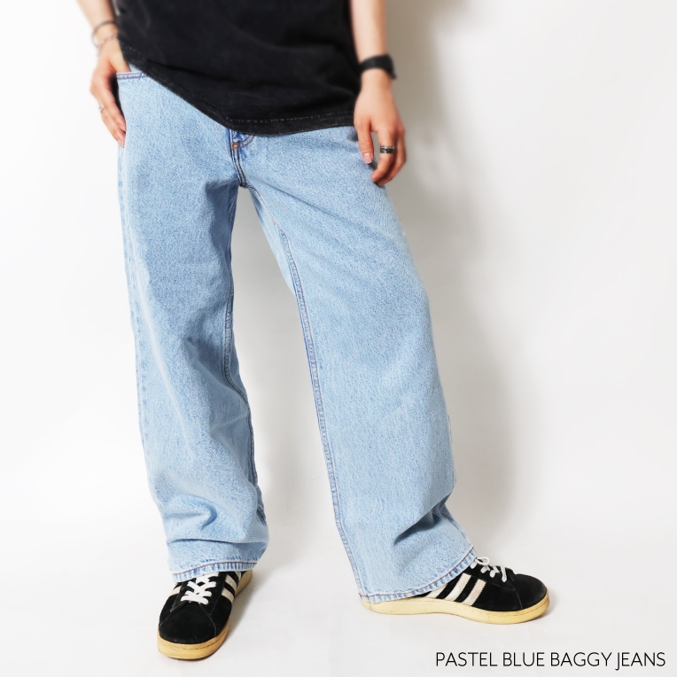 NEO BLUE / ネオブルー NEO0243 PASTEL BLUE BAGGY JEANS / パステル 