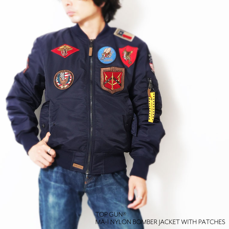 TOP GUN / トップガン TOPGUN001 TOP GUN MA-1 NYLON BOMBER