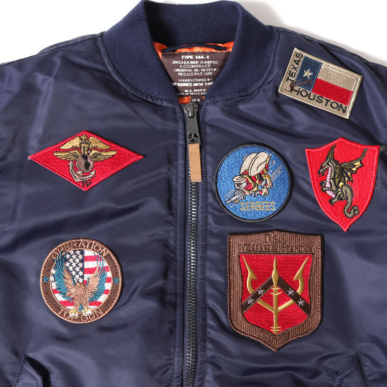 TOP GUN / トップガン TOPGUN001 TOP GUN MA-1 NYLON BOMBER JACKET