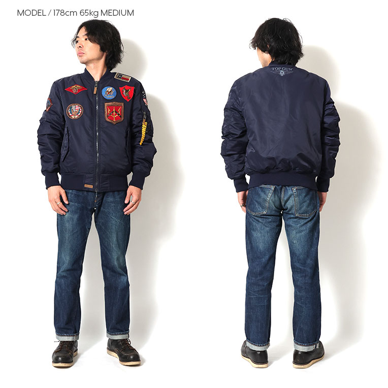 TOP GUN / トップガン TOPGUN001 TOP GUN MA-1 NYLON BOMBER JACKET