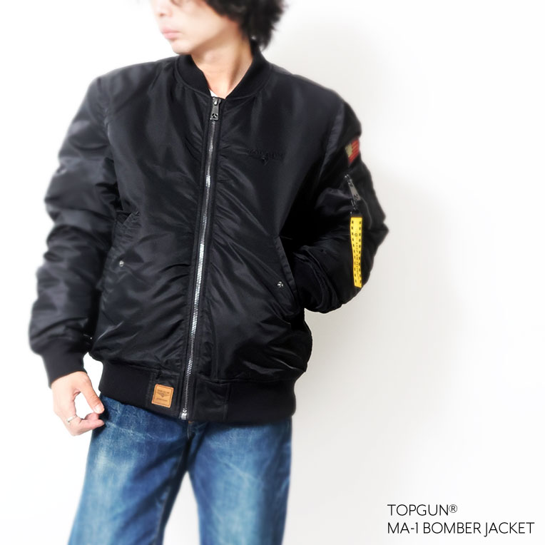 TOP GUN / トップガン TOPGUN002 TOP GUN MA-1 NYLON BOMBER JACKET / MA-1ボンバージャケット  -全1色- | TOP GUN | EXTRA EXCEED