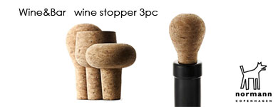 Wine&Bar wine stopper3pc,�ܥȥ륹�ȥåѡ�,normann copenhagen,�Ρ��ޥ󥳥ڥ�ϡ�����