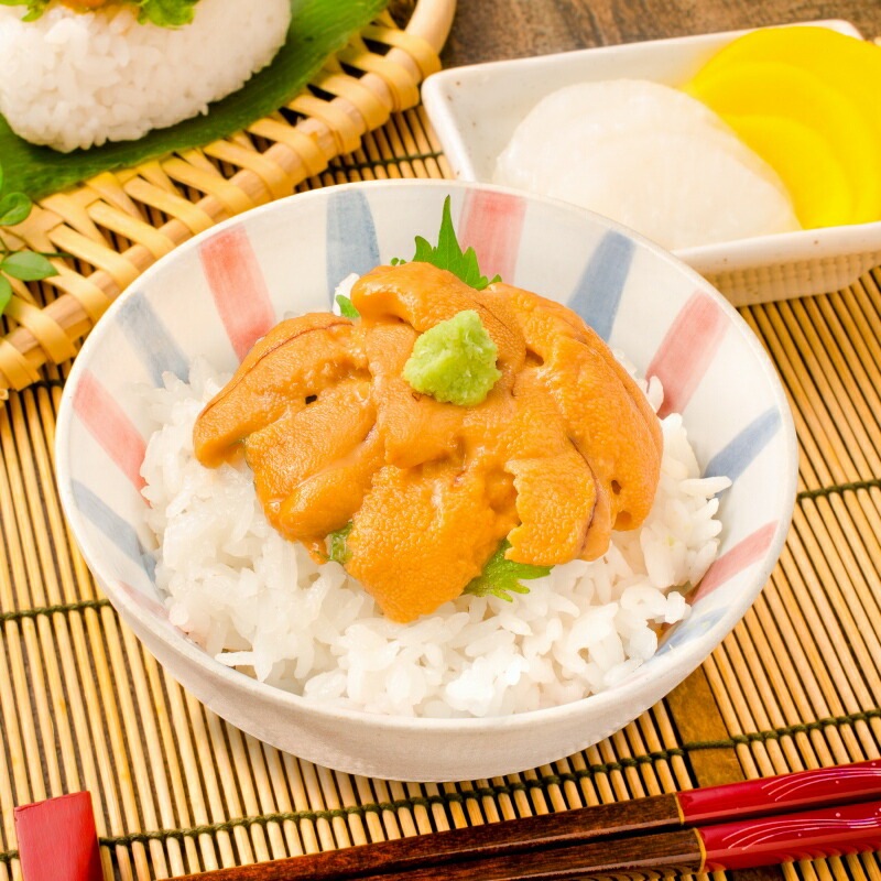 １００ｇ（ウニ　うに　無添加　生ウニ　冷凍生ウニ　生うに　雲丹）の通販。築地市場のまぐろ問屋｜まぐろなら築地の王様