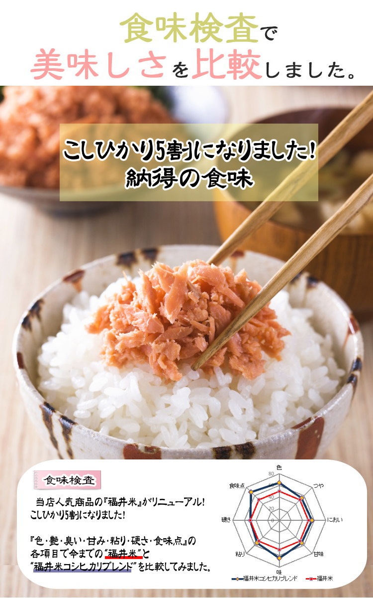 福井米コシヒカリブレンド食味検査