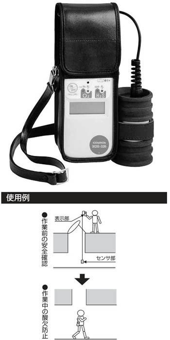 酸素・硫化水素計（酸素/硫化水素） XOS-326-ガス検知器のお店.com