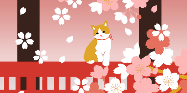 絵てぬぐい お花見ねこ春爛漫｜▽アイテム・用途で選ぶ,絵てぬぐい ...