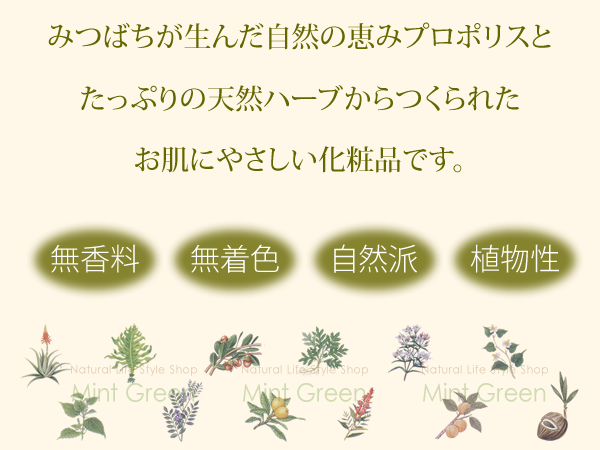 プロハーブ プロポリスと天然ハーブから生まれた化粧品 ミントグリーン