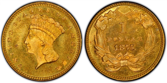 アンティークコイン アメリカ ゴールドダラー1ドル金貨 1861-D G＄1 NGC/CAC AU58 タイプ3