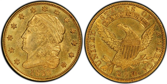 アンティークコイン アメリカ 2.5ドル金貨 1902 ＄2 1/2 PCGS