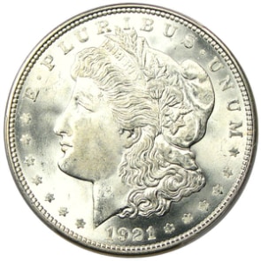 アンティークコイン アメリカ 1ドル モルガン銀貨1921-D ＄1 PCGS