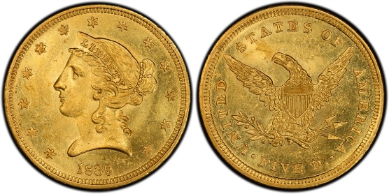 アンティークコイン アメリカ 5ドル金貨リバティヘッド 1901-S Liberty