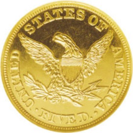 アンティークコイン アメリカ 5ドル金貨1900 ＄5 PCGS AU58 リバティ