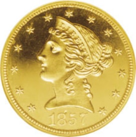 アンティークコイン アメリカ 5ドル金貨リバティヘッド 1882 Liberty 