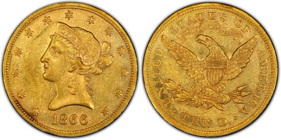 アンティークコイン アメリカ 10ドル金貨リバティヘッド 1892 ＄10