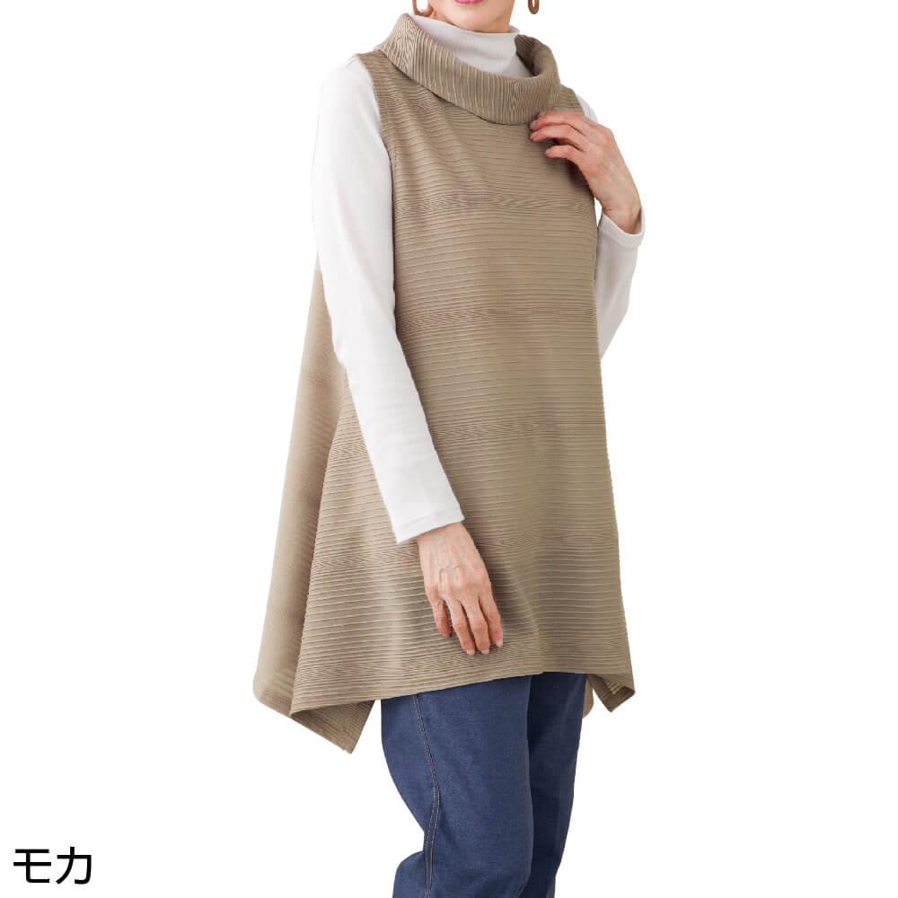 定価¥29,400 シャミー新品❗️チュニック、ベスト 裾ワイドチュニックベスト M～L レディース 婦人 用 | 女性用衣類