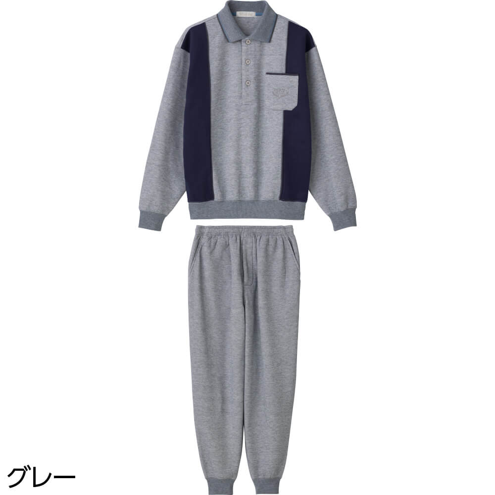 裏起毛ポロ衿上下スーツ M L LL メンズ 用 | 男性用衣類,トレーナー