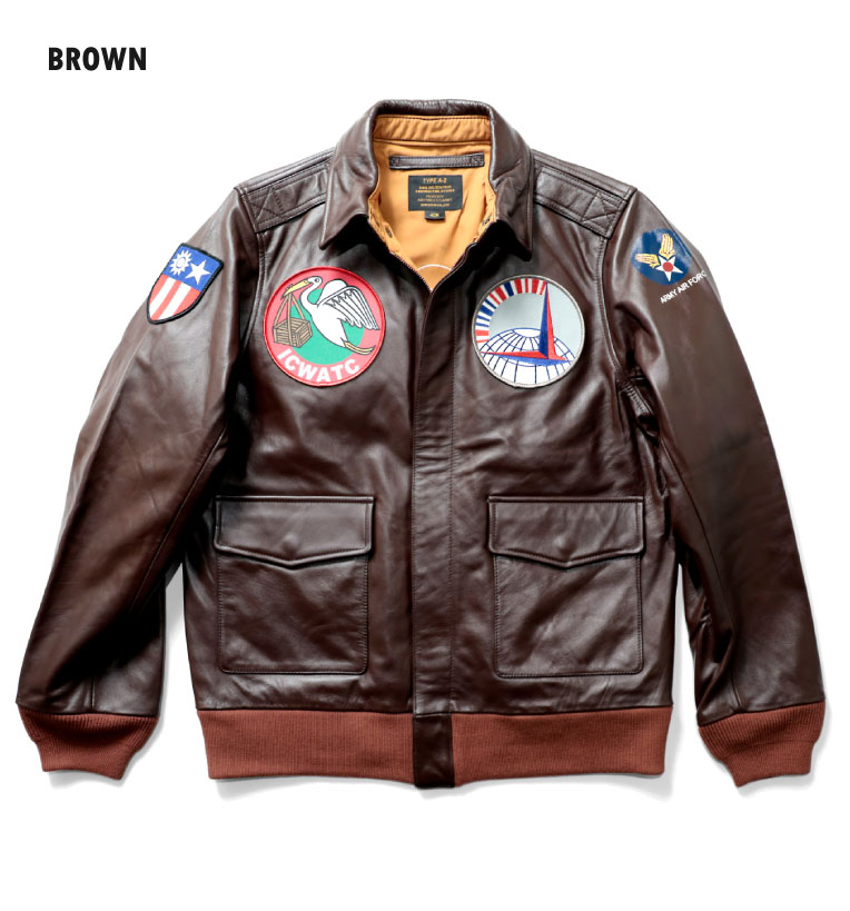 HOUSTON / ヒューストン 8197 HORSE LEATHER A-2 FLIGHT JACKET PATCH 