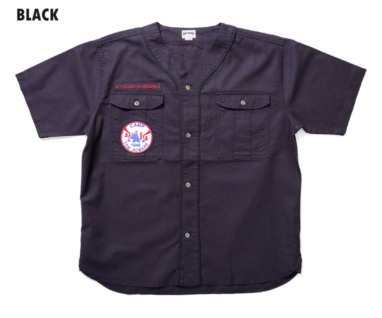 HOUSTON / ヒューストン 40939 PATCH BOY SCOUT S/S SHIRT / パッチ