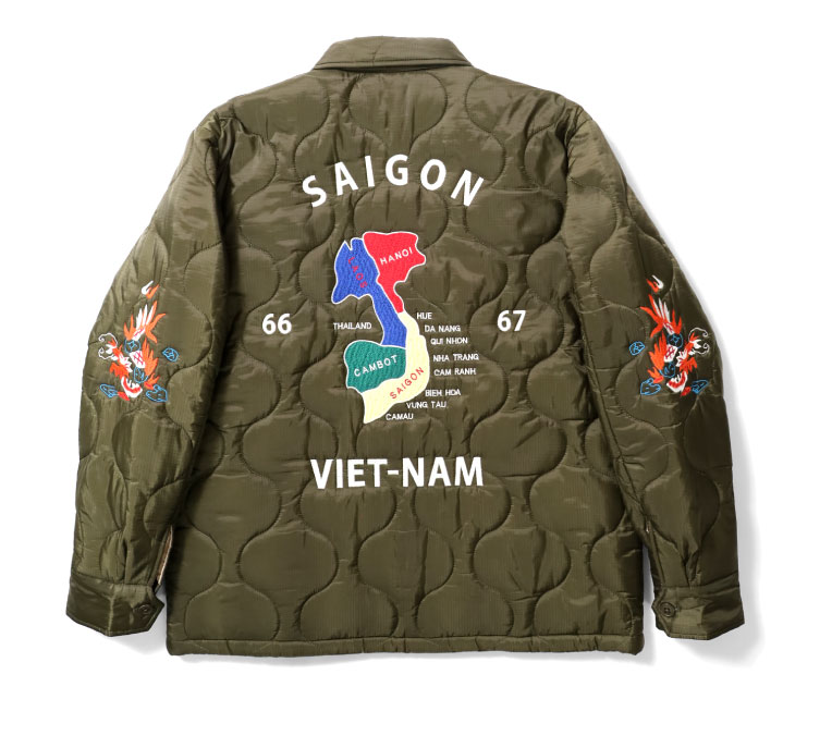 HOUSTON / ヒューストン 51201 QUILTING VIETNAM JACKET (MAP