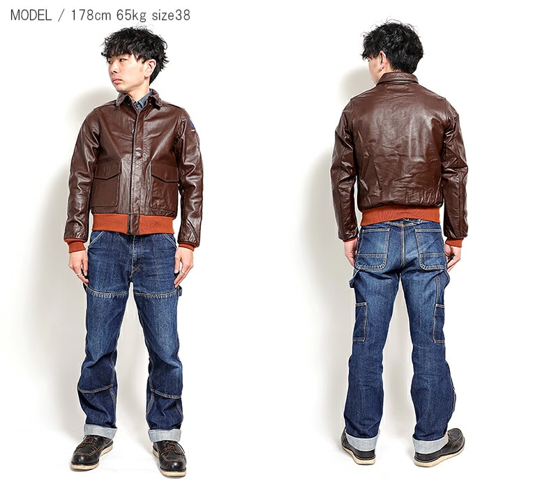 HOUSTON / ヒューストン 8173 A-2 LEATHER JACKET / A-2レザー ...