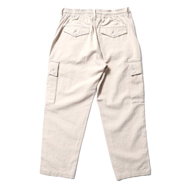 HOUSTON / ヒューストン 10073 COTTON LINEN CARGO PANTS / コットン