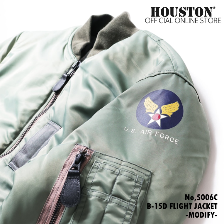 HOUSTON / ヒューストン 5006C B-15D FLIGHT JACKET -MODIFY-/B-15D 