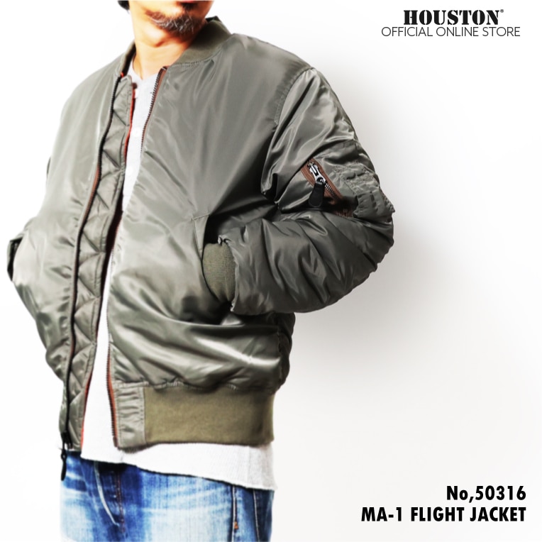 HOUSTON / ヒューストン 50316 MA-1 FLIGHT JACKET / MA-1 フライト ...